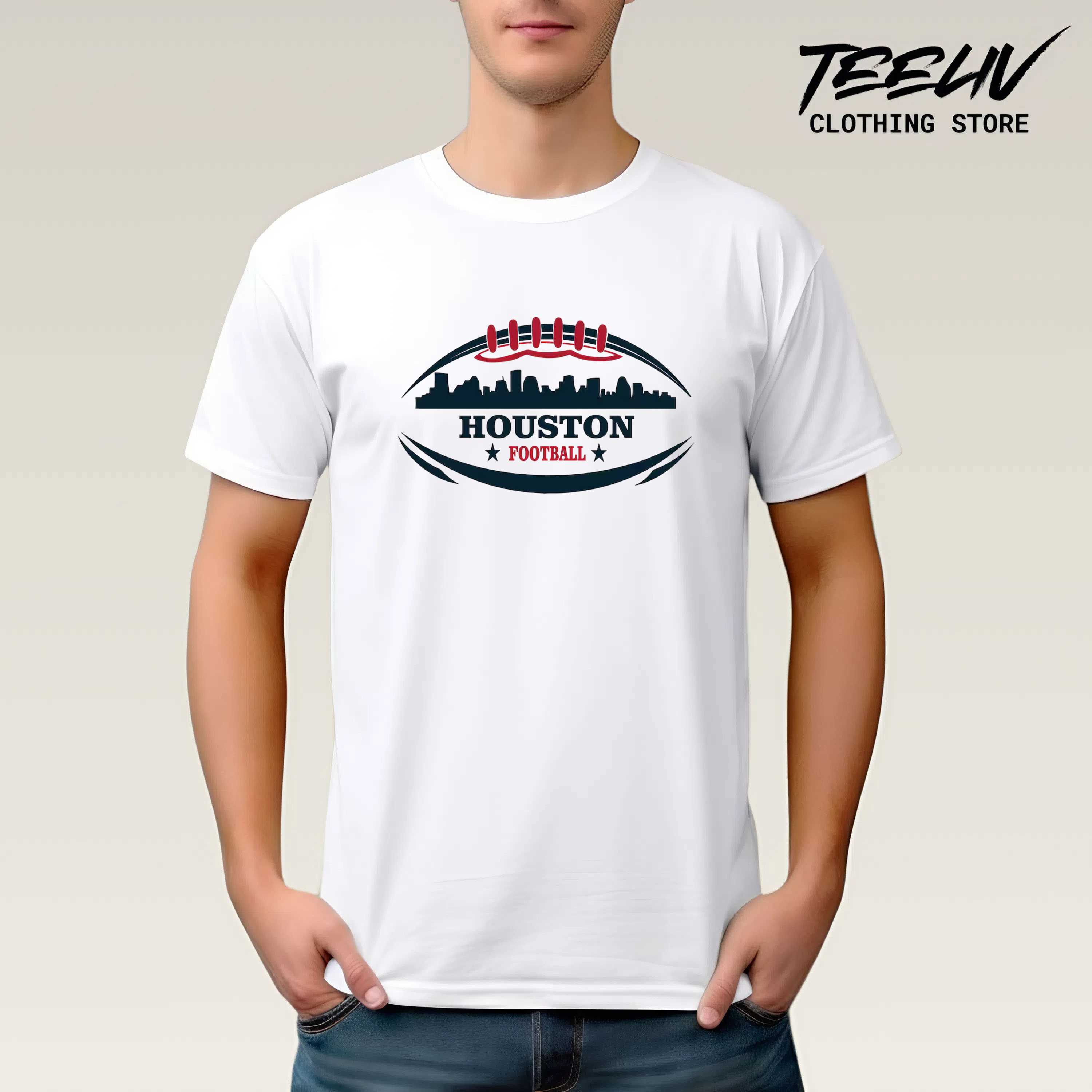 Houston Football Skyline Unisex Shirt
